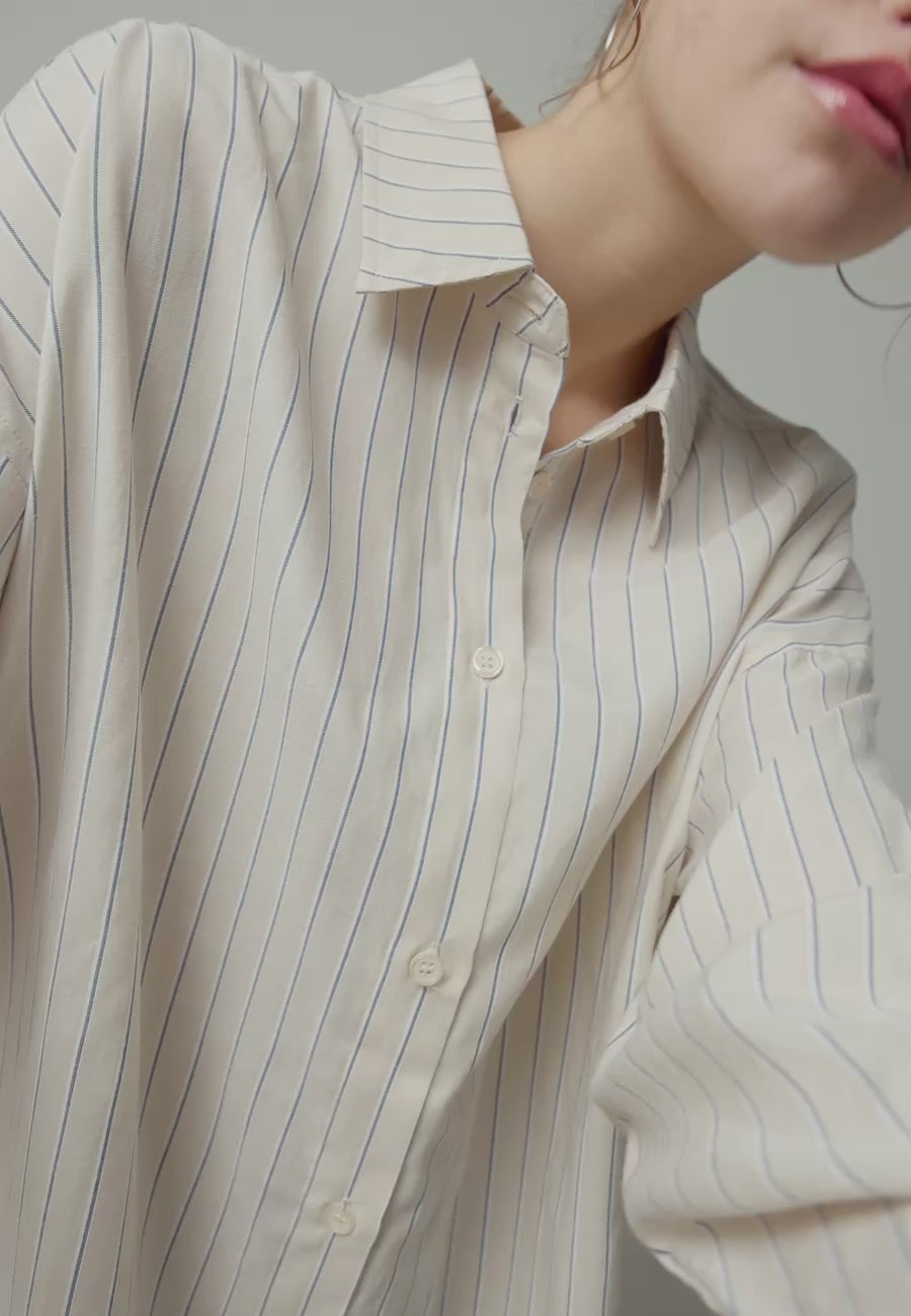 Brisa Boxy-M_Beige Blue Stripe_Video_0
